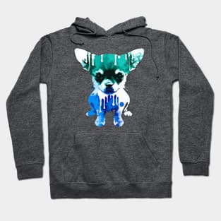 Chihuahua Dog Stencil Artwork Hoodie